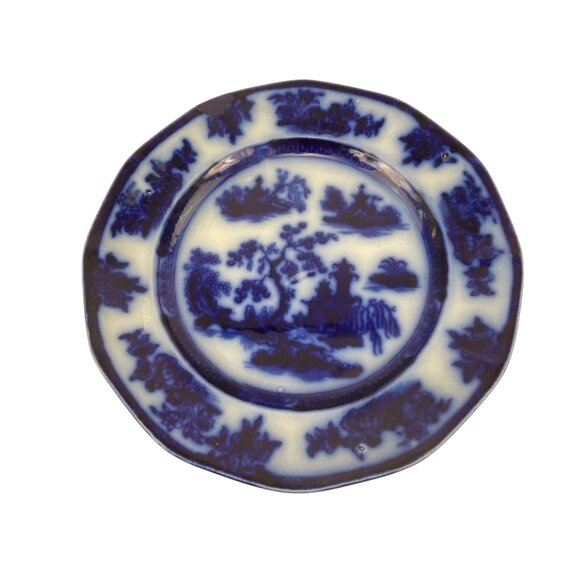 Wedgewood Ironstone Chapoo 9" Blue & White Decorative Plate - Picture 6 of 7